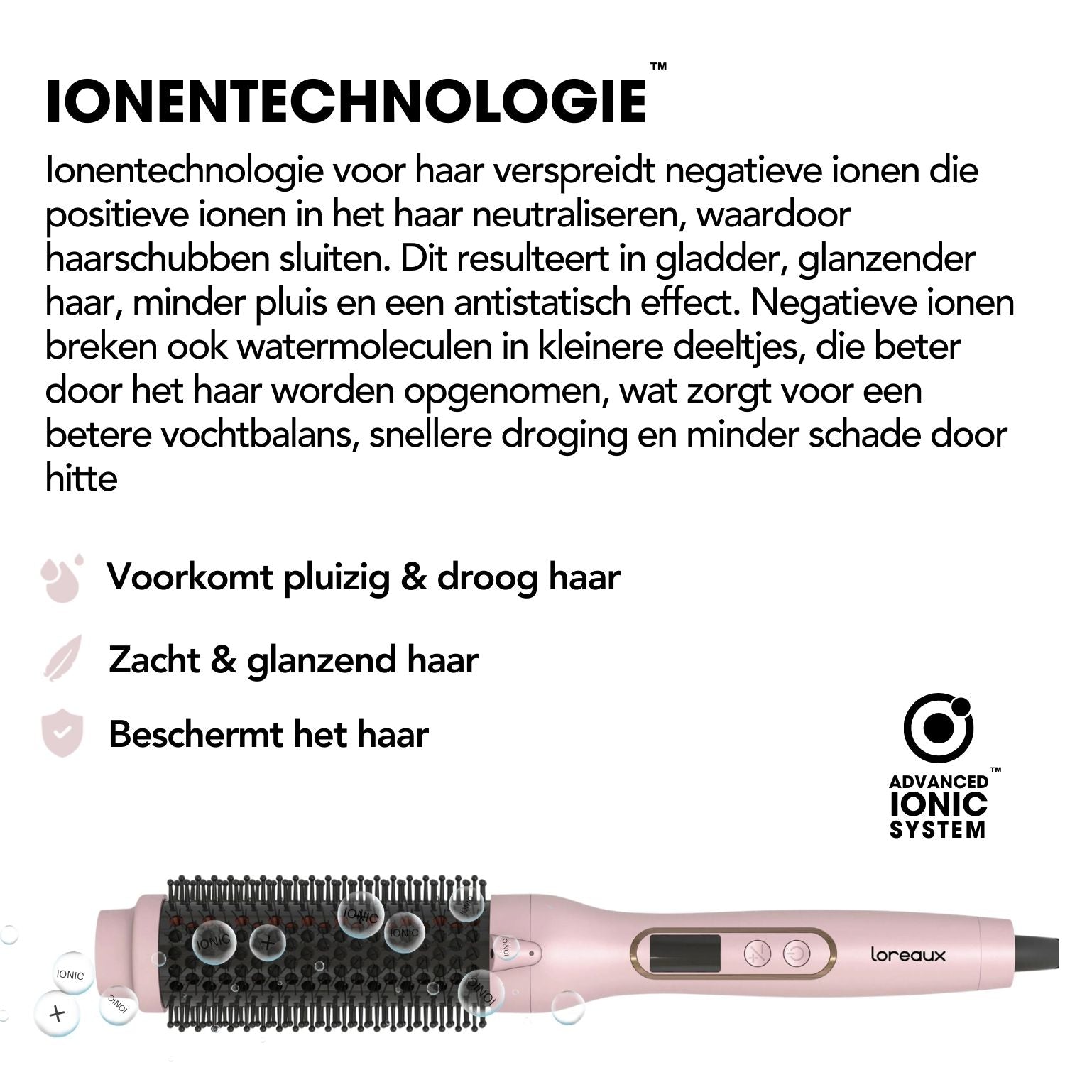 Loreaux Glowbrush - thermische borstel - infrarood - thermal brush