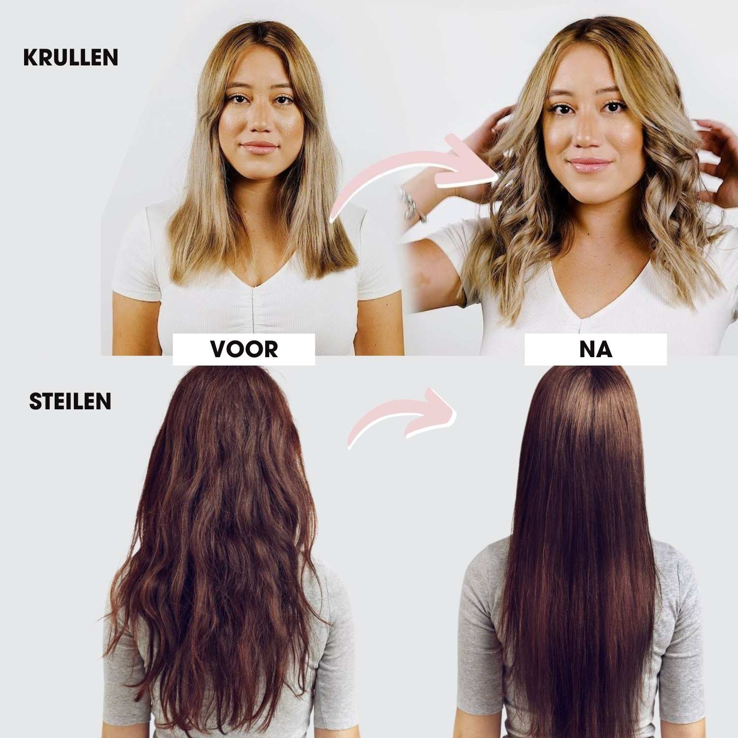 Duo Styler stijltang en krultang 2 in 1