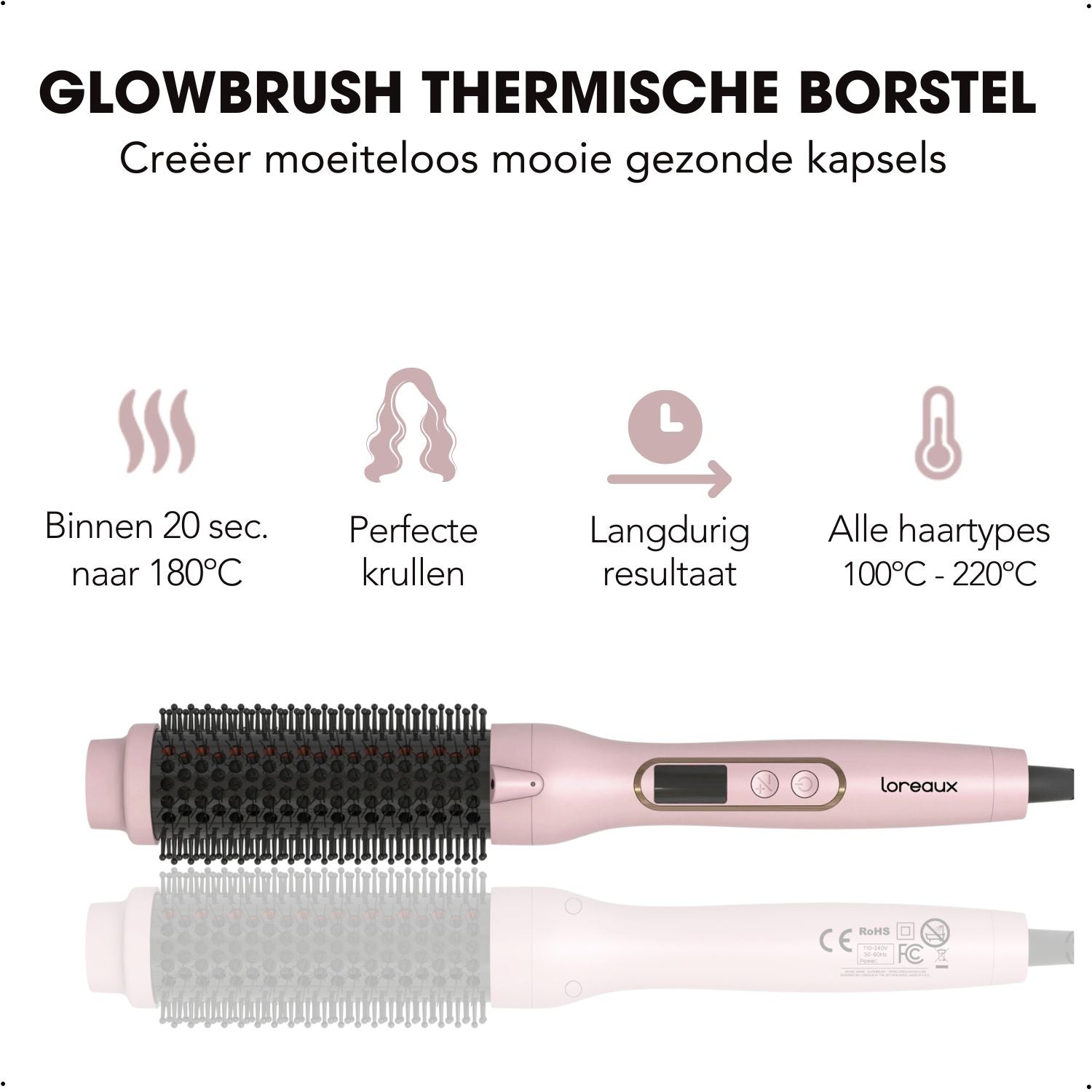 Loreaux Glowbrush - thermische borstel - infrarood - thermal brush