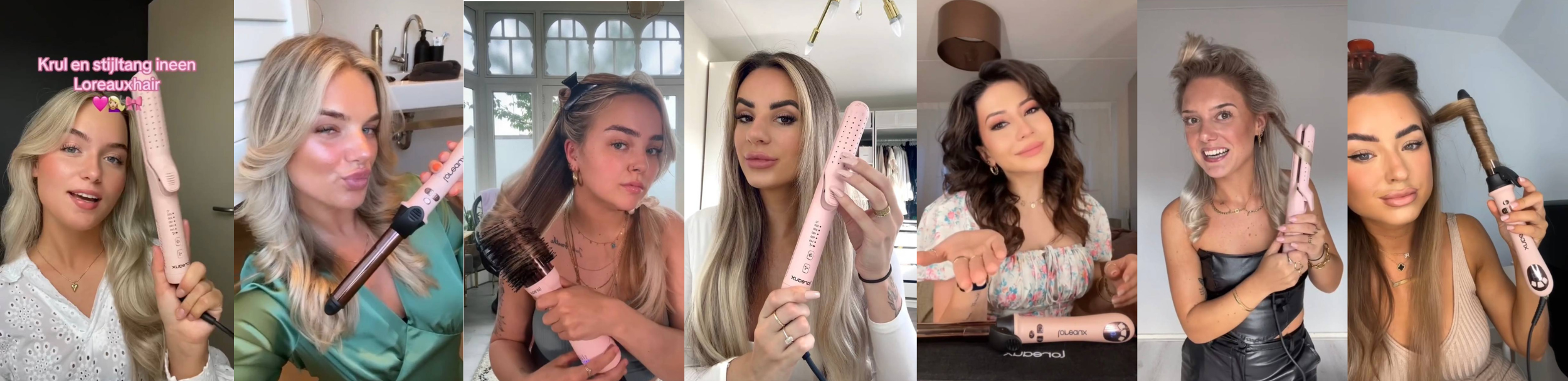 Loreauxhair| klanten met hun krultang